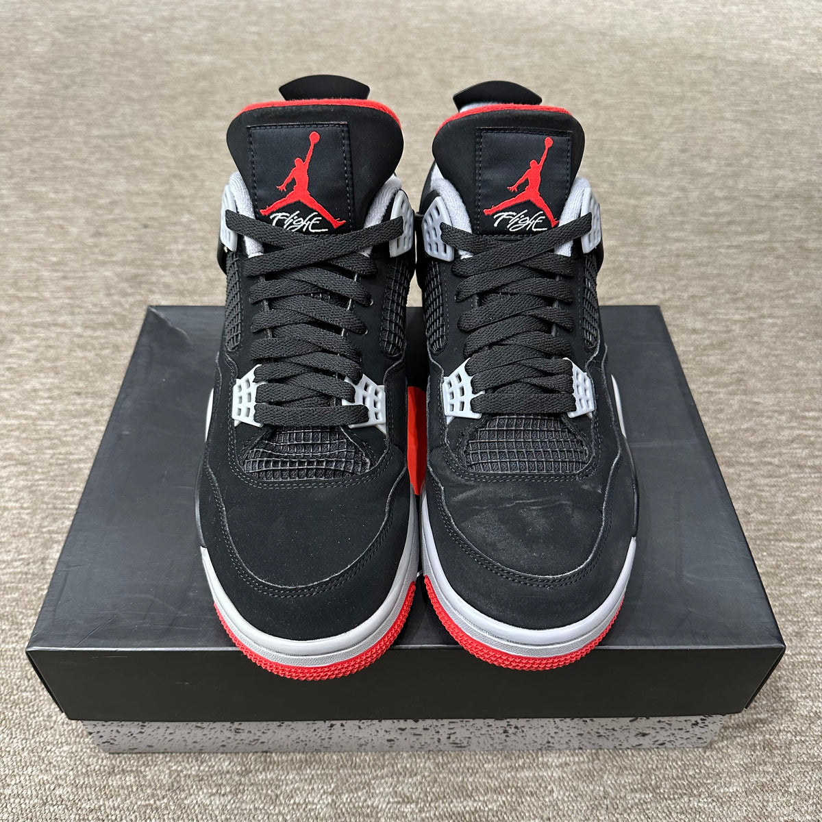 Fashion jordan bred 4 size 10