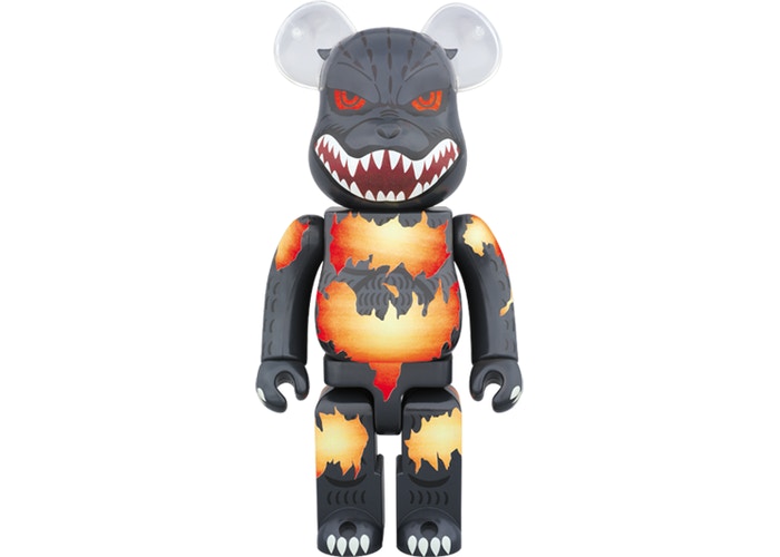 BEARBRICK GODZILLA (DEATH GOJI BURNING VER.) 400% BLACK – Original