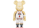 BEARBRICK MICHAEL JORDAN 1992 TEAM USA (DREAM TEAM) 1000% GOLD CHROME