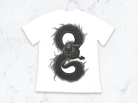 ORIGINAL GRAIL DRAGON TEE WHITE