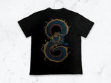 ORIGINAL GRAIL DRAGON TEE WASH BLACK GREEN