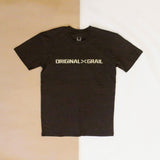 Original Grail Cream Logo Mocha Tee