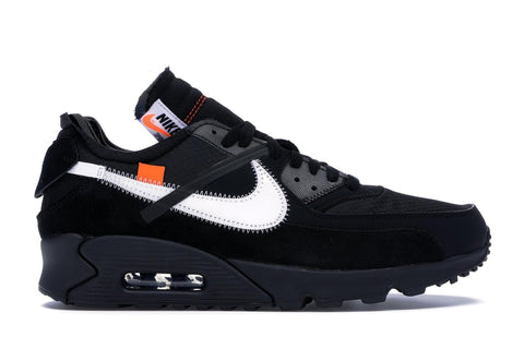 OFF-WHITE AIR MAX 90 BLACK AA7293001 SIZE 9